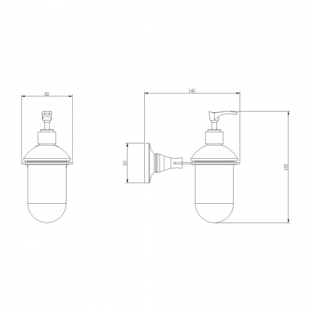 Дозатор для жидкого мыла Rush Corsica CO42810 фото