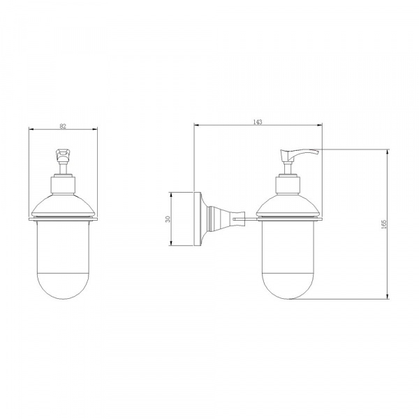 Дозатор для жидкого мыла Rush Corsica CO42810 фото
