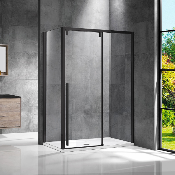 Душевой уголок Vincea Lugano VSR-1L8012CLB-1 120x80 фото