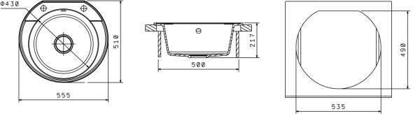 Кухонная мойка ЭЛЬБА Florentina 20.145.С0555 шампань фото