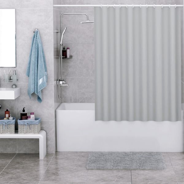 Текстильная шторка для ванны WasserKRAFT Oder SC-30503 фото