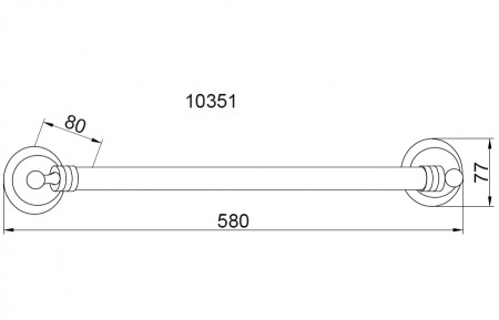 Полотенцедержатель Boheme Hermitage Bronze 10321 фото