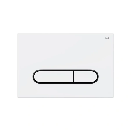 Клавиша смыва Iddis Unifix UNI01WBi77 белая матовая/черная фото