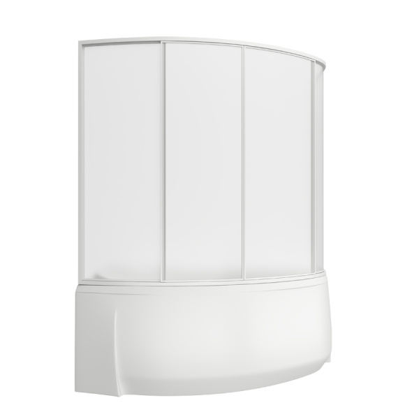 Шторка для ванны раздвижная Bas Фэнтази пластик (4 ств.) фото