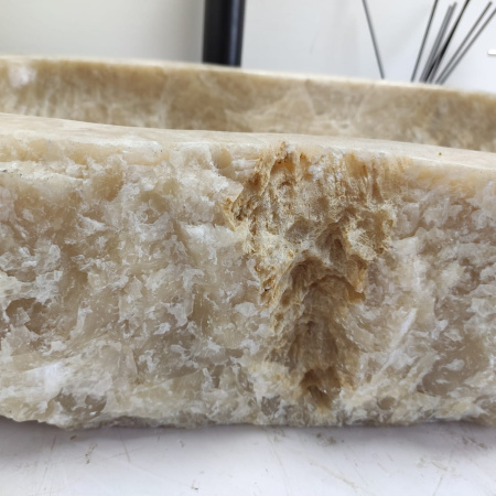 Накладная раковина из оникса Erozy Yellow EO-00728 (56*37*15см) фото