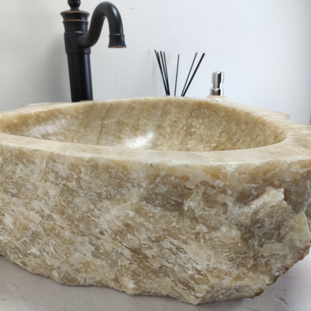 Накладная раковина из оникса Erozy Sunset EO-00454 (47*46*15см) фото