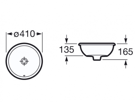 Раковина встраиваемая Roca Foro 327884000 41 см фото