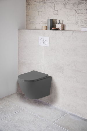 Подвесной унитаз безободковый Vincea Globo VT1-14SMA с сиденьем фото