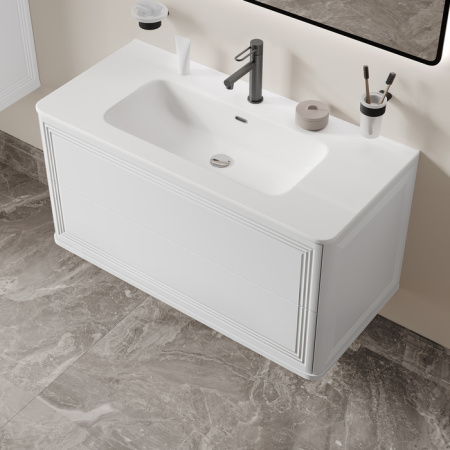 Тумба с раковиной Iddis Oxford Neo OXN10W0i95K 100 см, белая фото