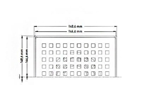 Душевой трап Berges Trend 091002 150*150 боковой слив фото