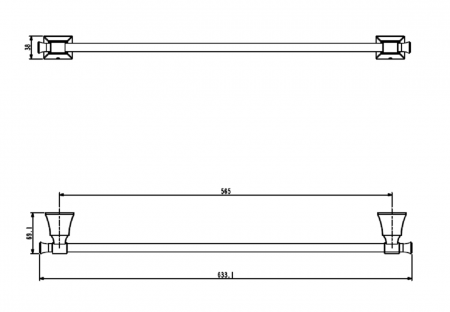 Полотенцедержатель Art&Max Genova AM-M-036-CR фото