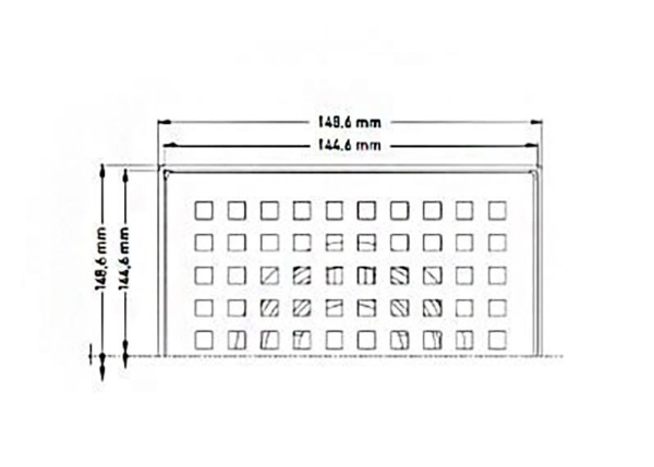 Душевой трап Berges Trend 091002 150*150 боковой слив фото