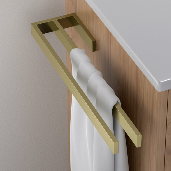 Полотенцедержатель двойной Timo Petruma 15252/17 Золото матовое фото