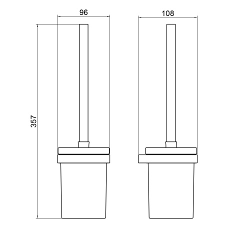 Ершик для туалета Timo Petruma 15261/17 матовое золото фото
