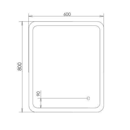 Зеркало Comforty Лотос-60 LED-подсветка, бесконтактный сенсор  00-00014244CF 60x80 фото