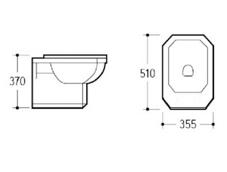 Биде подвесное Boheme Vogue 945 фото