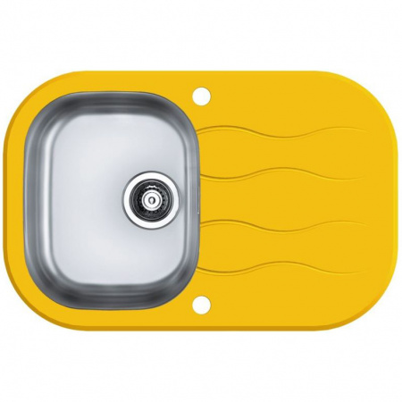 Мойка для кухни Alveus Wave 20, (желтое стекло) фото