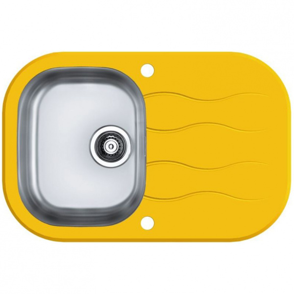 Мойка для кухни Alveus Wave 20, (желтое стекло) фото