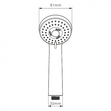 Душевая лейка WasserKRAFT A120 фото