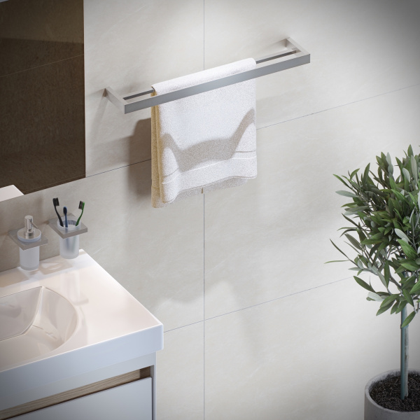 Полотенцедержатель двойной Timo Petruma 15256/13 Никель фото