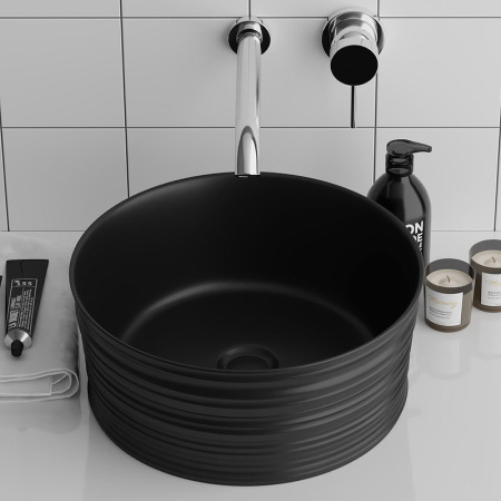 Раковина-чаша Grossman 40 GR-3025BM черная матовая фото