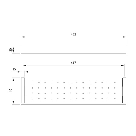 Полка металлическая Timo Petruma 15273/03 Черный фото