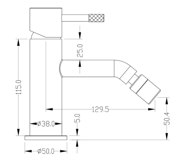 Смеситель для биде Boheme Uno 466-B фото