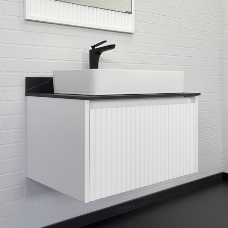 Тумба с раковиной и столешницей Comforty Марсель-75 00-00013396 фото