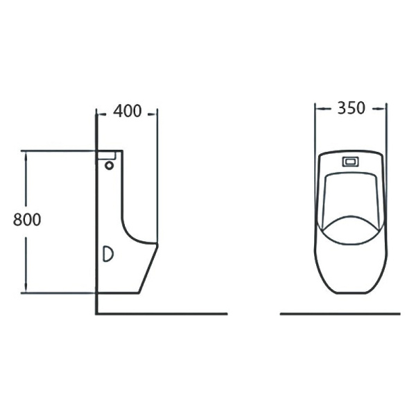 Писсуар сенсорный SantiLine SL-6002MB фото
