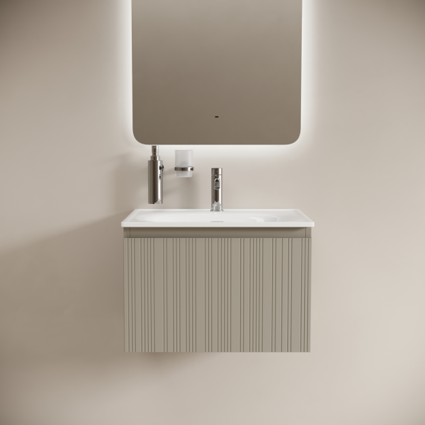 Тумба под раковину Sancos Code CD60GP серая платина фото