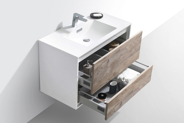 Тумба под раковину Vincea Alessia VMC-1S900NL 90 см N.Wood фото