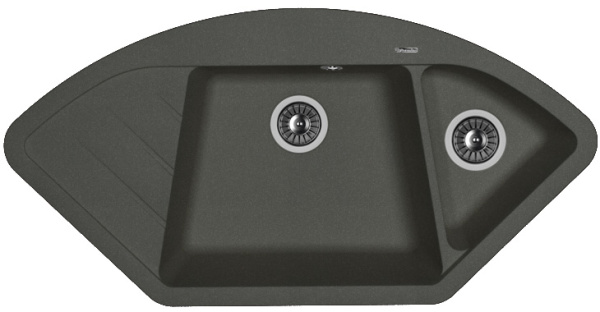 Кухонная мойка ВЕСТА Florentina 20.285.Е1005 чёрный фото