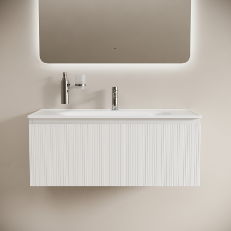 Тумба под раковину Sancos Code CD100W белая фото