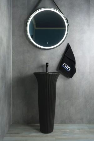 Напольная раковина Gid Nb132bg черный графит фото