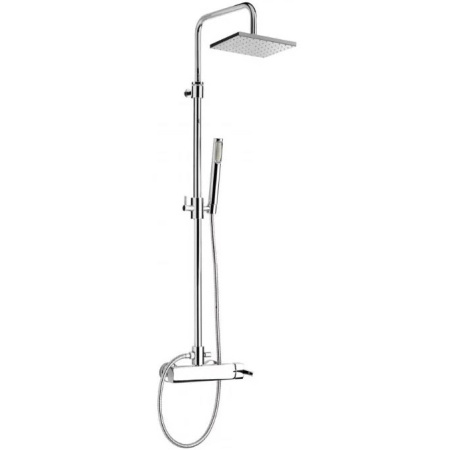Душевая система Webert Azeta AZ870110015METAL Хром с верхним душем металл фото