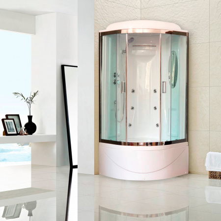 Душевая кабина Royal Bath ВК RB90BK2-T-CH 90x90 фото