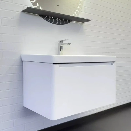 Тумба с раковиной Comfortу Арзамас-80 00-00017884 белая матовая фото