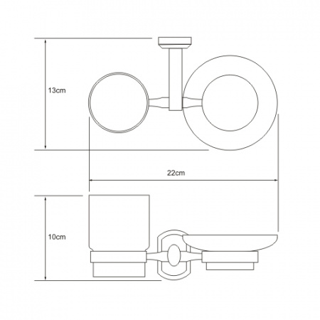 Держатель стакана и мыльницы WasserKRAFT Oder K-3026 фото