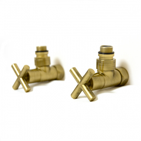 Вентили запорные угловые Energy антик бронза фото