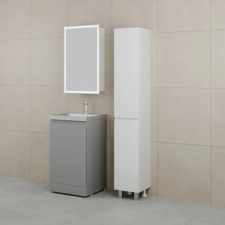 Тумба под раковину Style Line Батлер 50 СС-00002489 серая фото