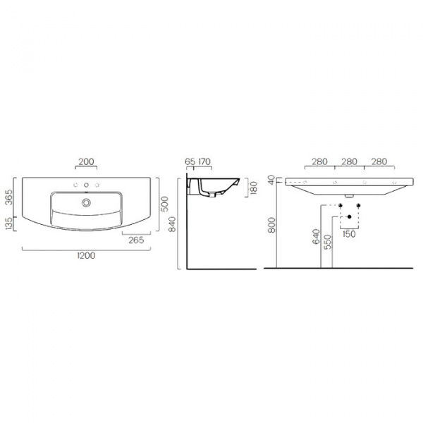 Подвесная раковина GSI Modo 7724 1 11 bi*1 фото