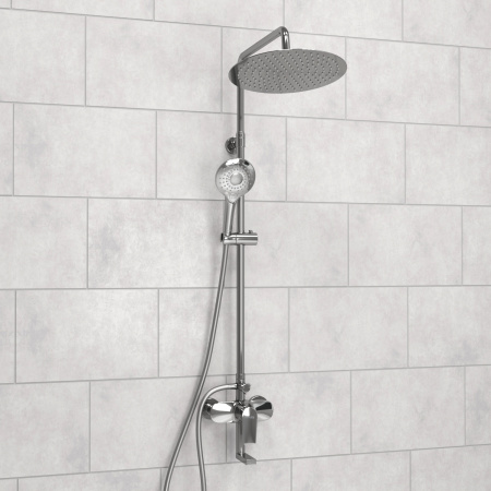 Душевая система (стойка) WasserKRAFT A166.116.101.087.CH хромоникель фото