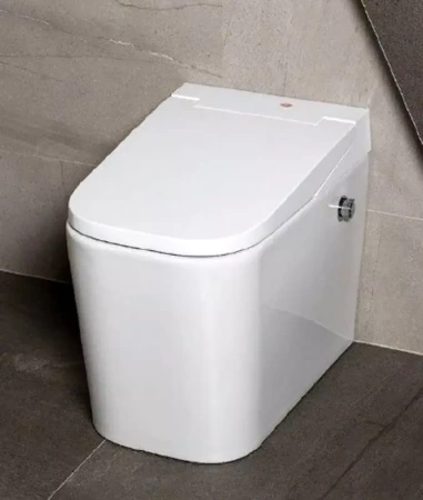 Унитаз напольный с импульсным смывом Lemark OptimFlush с сиденьем фото