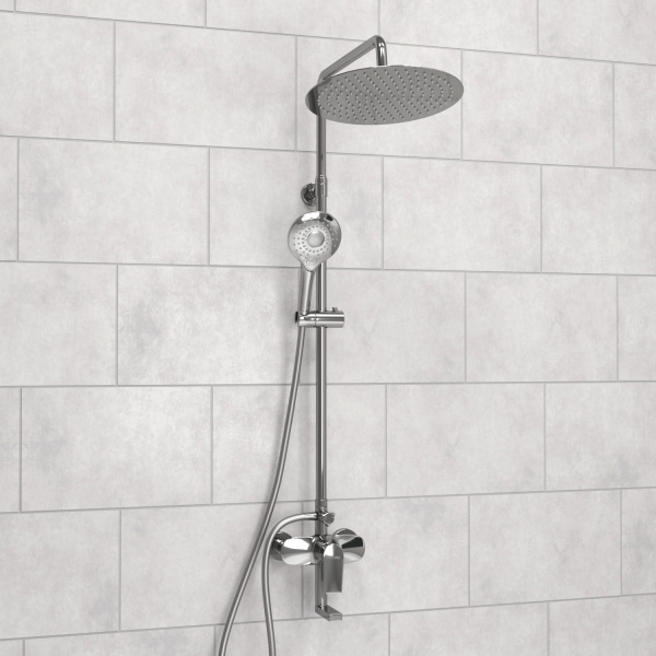 Душевая система (стойка) WasserKRAFT A166.116.101.087.CH хромоникель фото