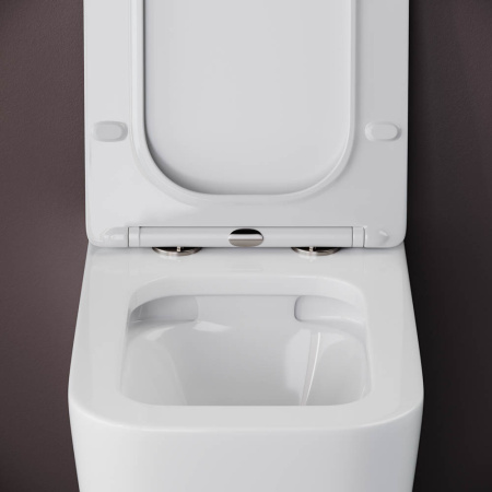 Унитаз подвесной безободковый Ceramica Nova Cubic CN1806 с сиденьем Soft Close фото