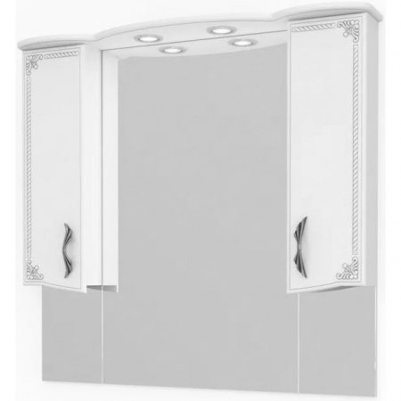 Зеркало-шкаф Kaksa Классик-Д 004070 105 см серебро фото