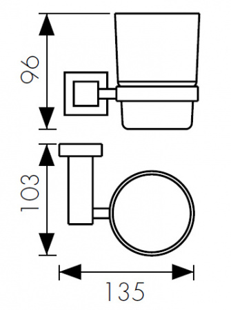 Стакан для зубных щеток Kaiser Canon Br KH-4305 фото