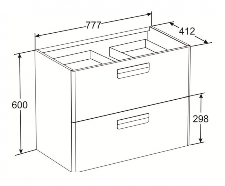 Тумба с раковиной Roca Gap ZRU9302740 80 см фиолетовый фото