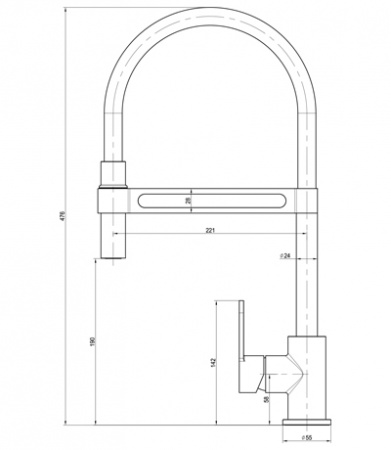 Смеситель для кухни Lemark Soul LM6006C фото