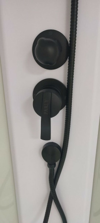 Душевая кабина Parly Penta P91B 90x90 черная фото